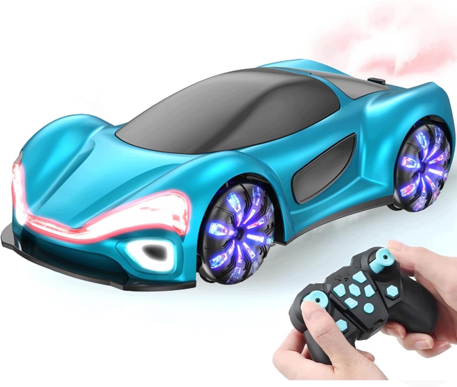 Auto Dálkově ovládané akrobacie Drift 360 Gesty Led kouř pro děti Premium