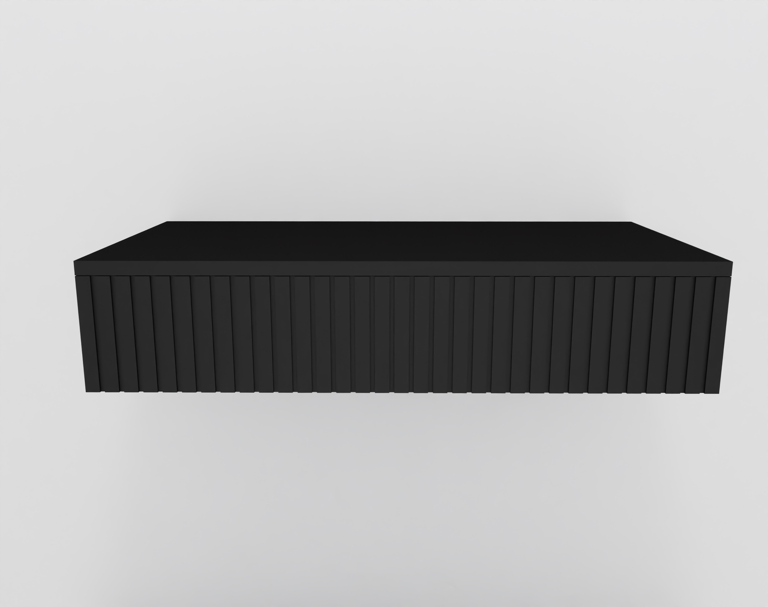 Toaletka wisząca RIVA konsola CZARNA ryfle 80 szuflada tip-on Głębokość mebla 40 cm