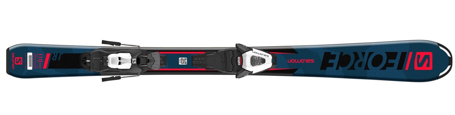 Narty Salomon L S/force Jr S C5 Gw J75 Black/Dark Blue/Red 100