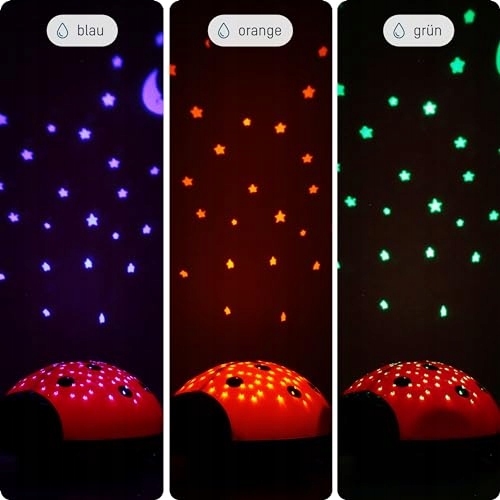ANSMANN Projektor Nocny LED Biedronka Lampka Dziecięca Czerwona — miniatura 7