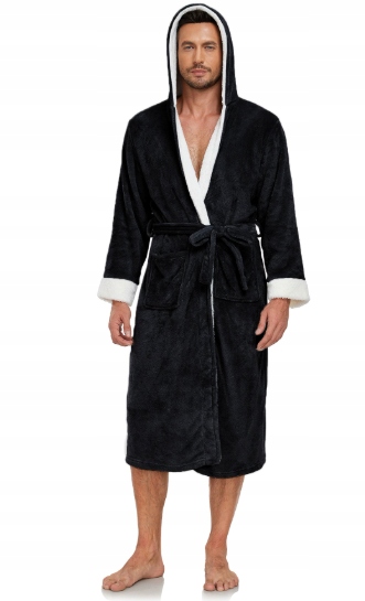 Pánské přírodní župany ke kolenům unisex L