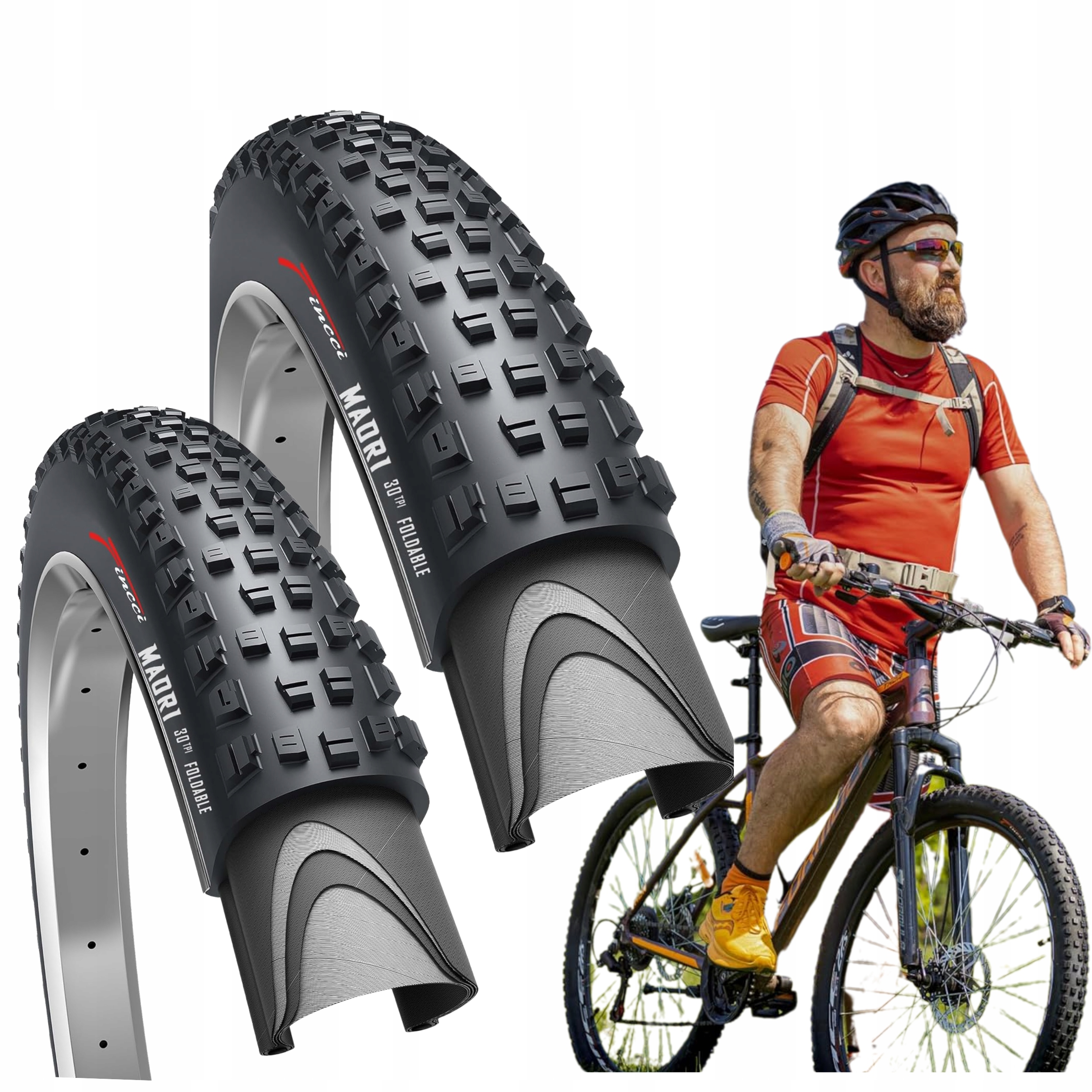 Opona Mtb 27,5x2,35 60-584 Składana Terenowa Błoto 30 Tpi Aramidowa 2szt