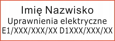 

PIECZątka elektryk uprawnienia elektryczne Sep