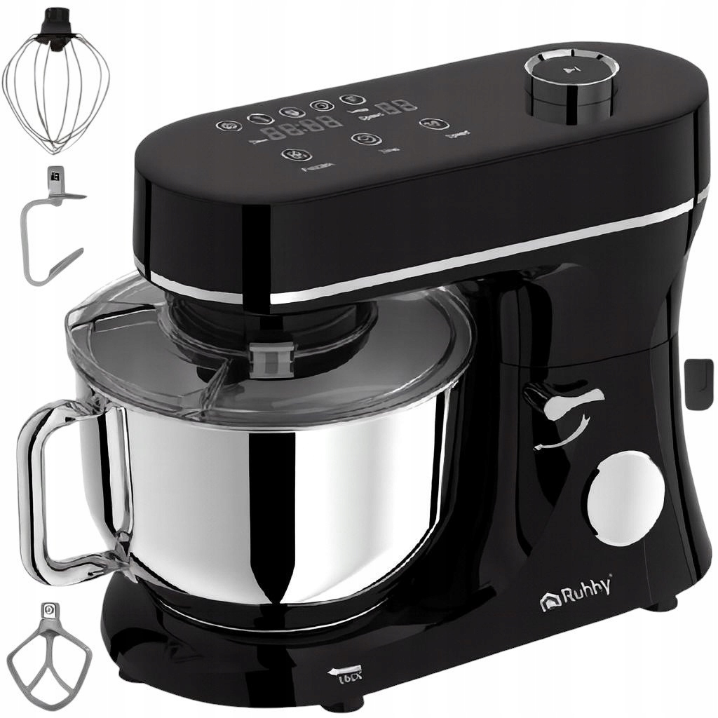 Ruhhy 25726 Kuchyňský robot 6,2 L, 2000 W, s funkcí ohřevu, černý