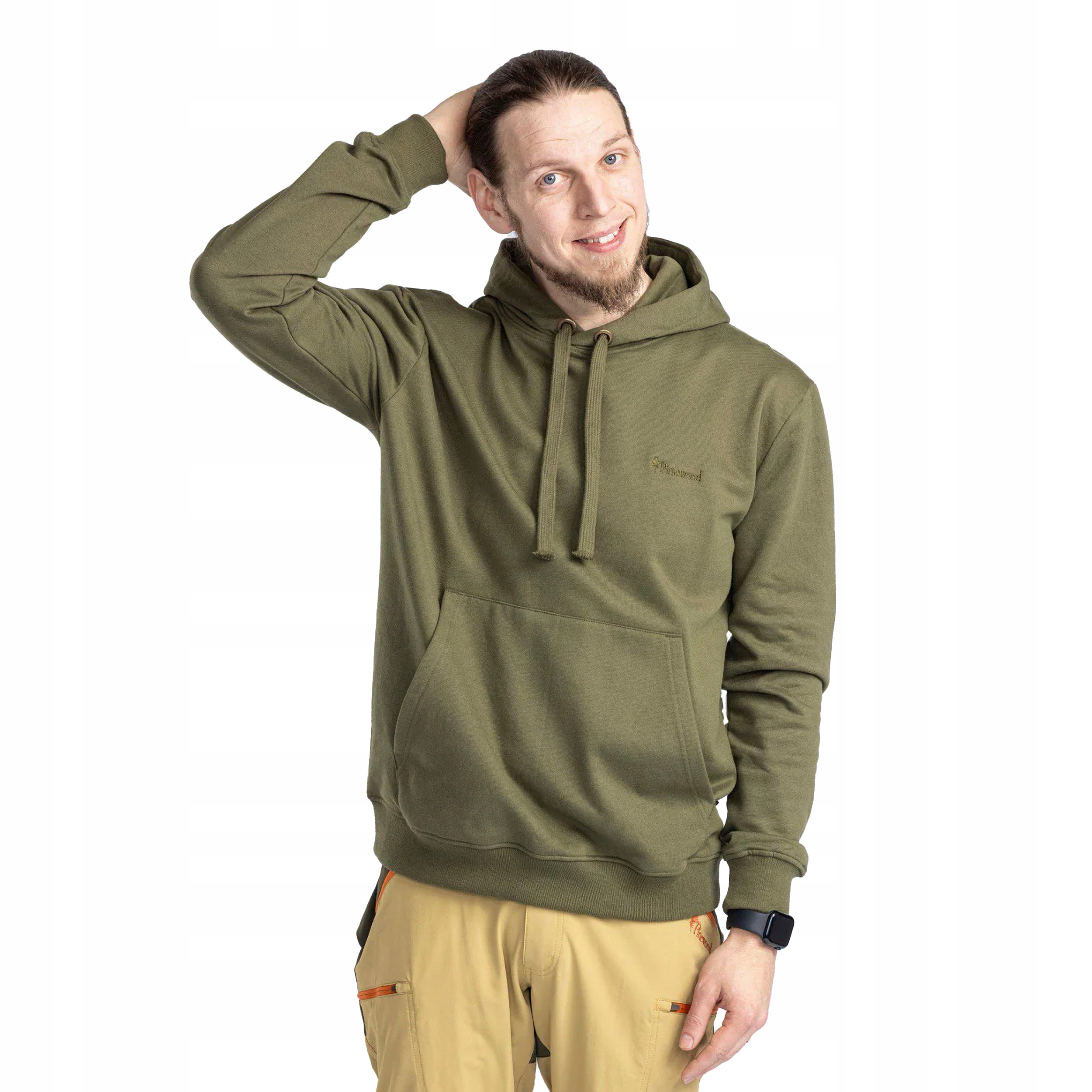 Bluza męska Pinewood Logo Hoodie, zielona M