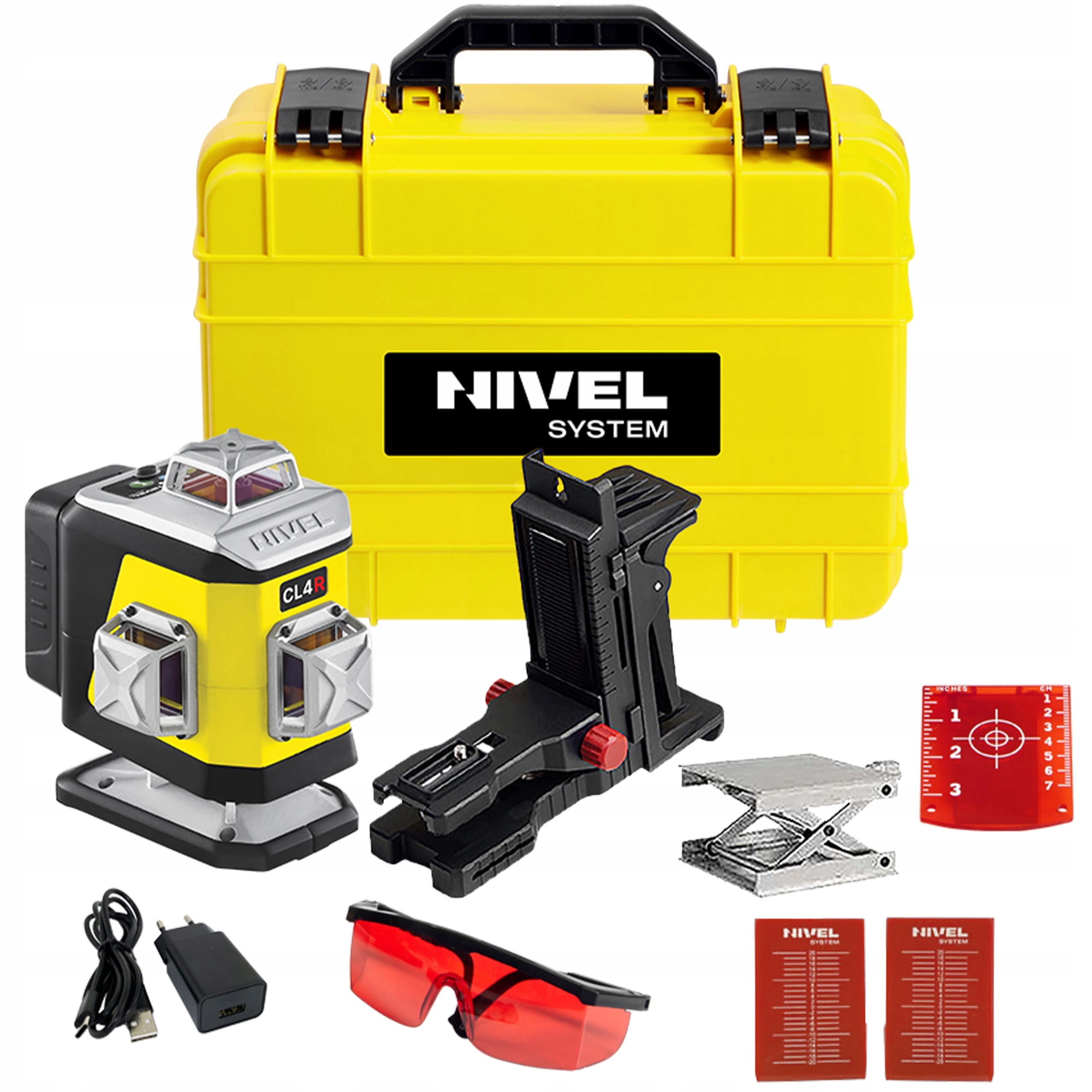 Laser Krzyżowy Nivel System CL4R Czerwony