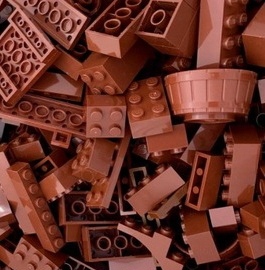 

Lego oryginalne klocki brązowe 0.5 kg nowe mix