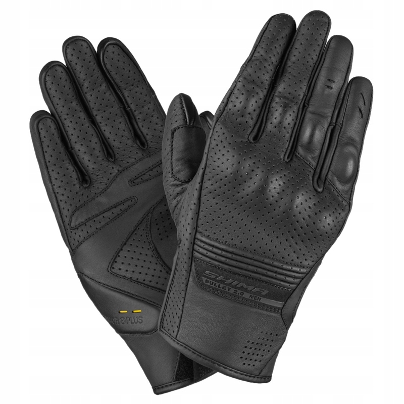 Pánske motocyklové rukavice Shima Bullet 2.0 Black krátke Zadarmo