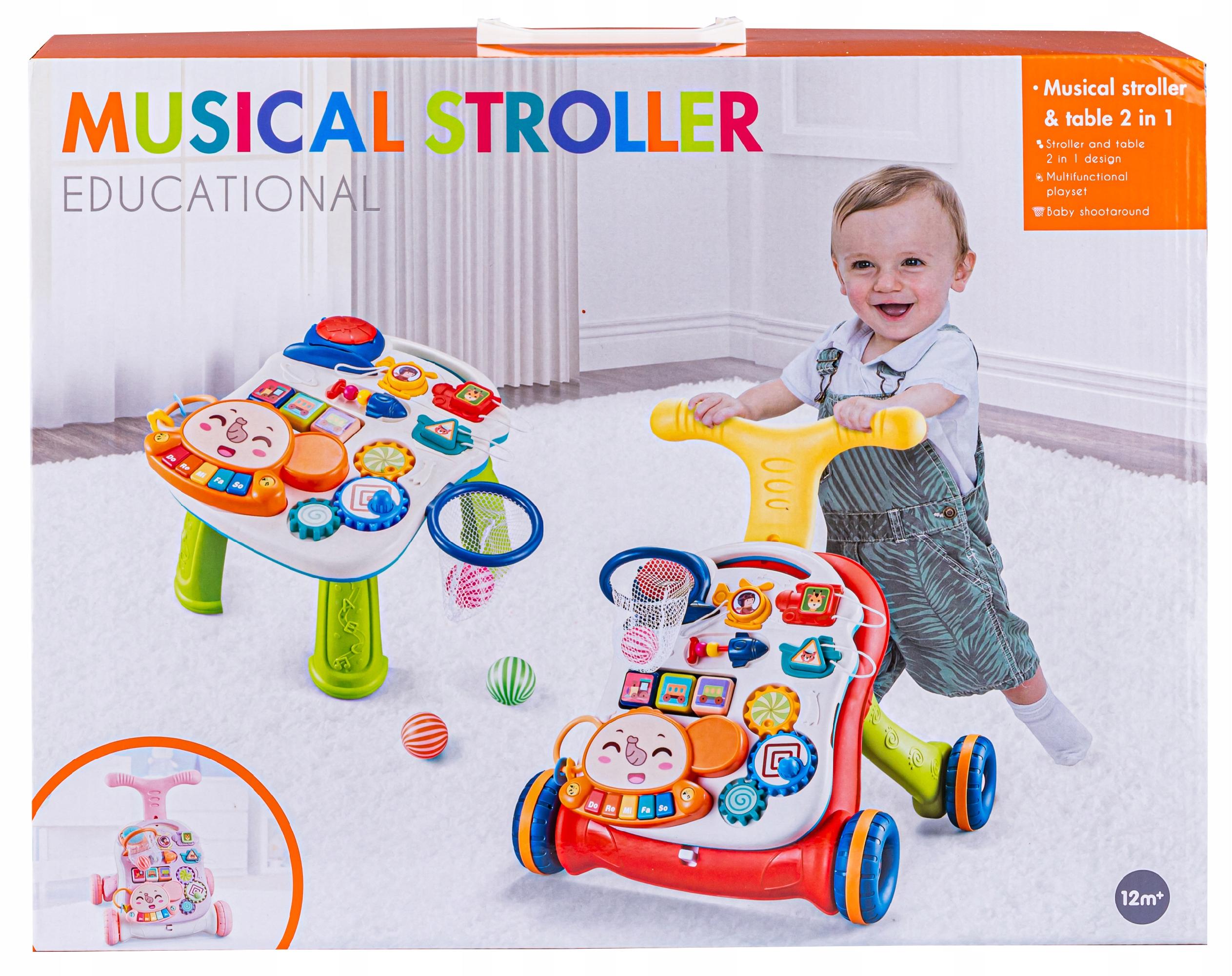 PCHACZ CHODZIK INTERAKTYWNY STOLIK EDUKACYJNY 2W1 Marka ChRLD