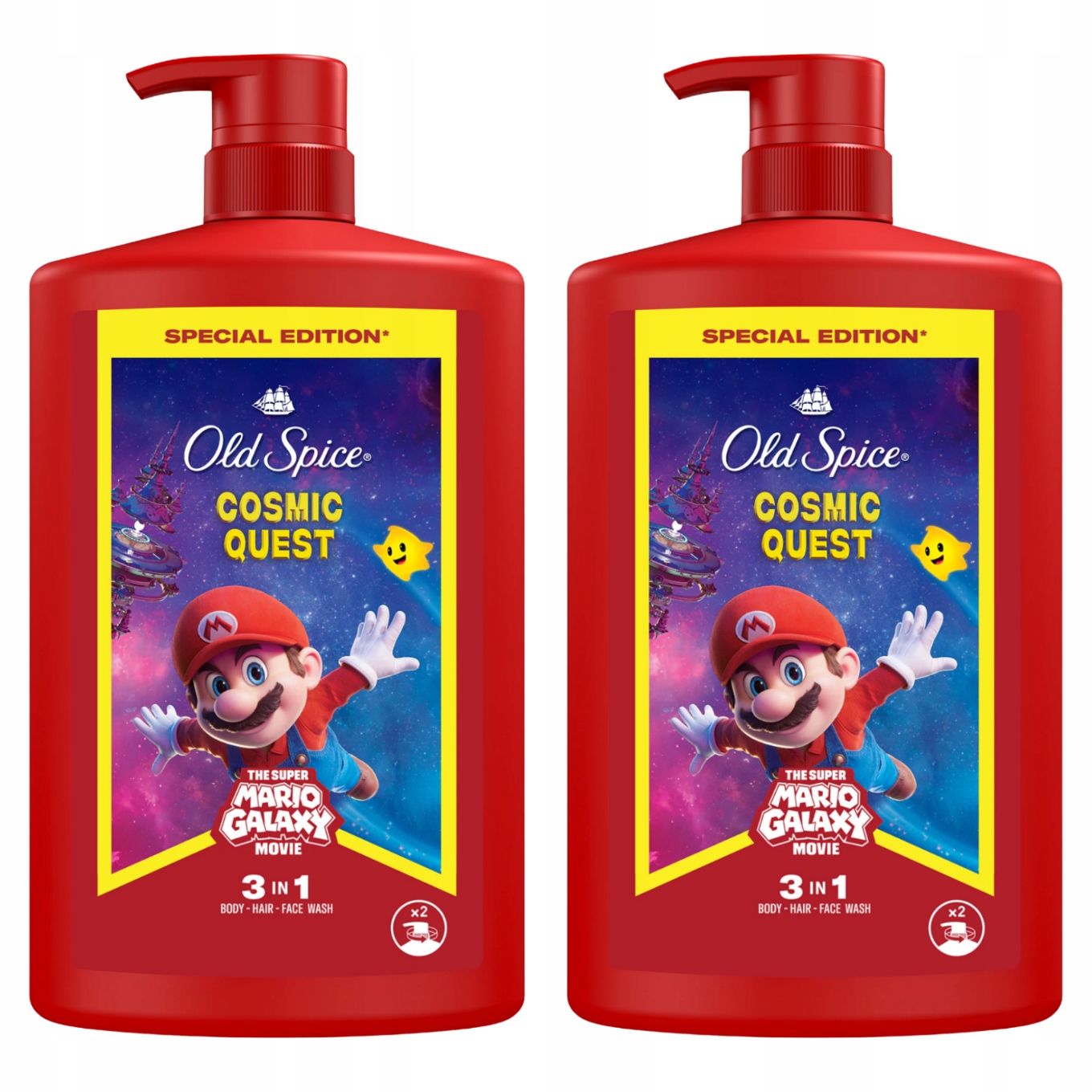 2x Old Spice Wolfthorn Mario Galaxy 3v1 sprchový gel 1000 ml
