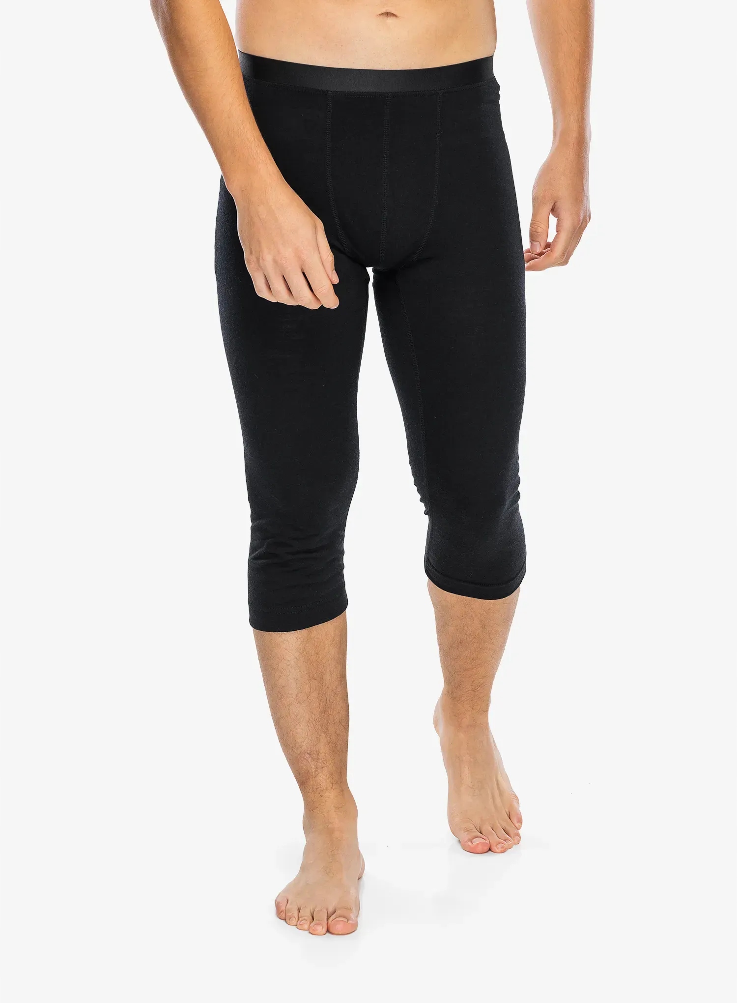 Legginsy termoaktywne Odlo Merino 200 Bl Bottom 3/4 black L