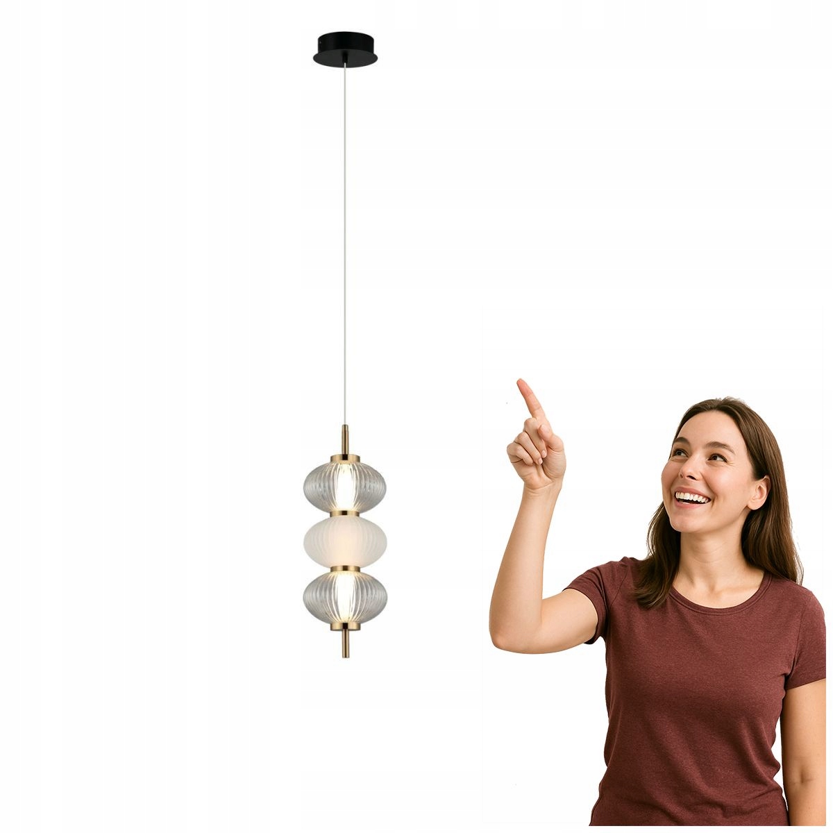 Moderná závesná Led lampa 12W Testa Italux