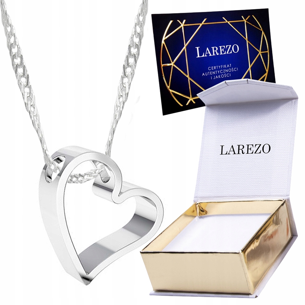 Stříbrný náhrdelník řetízek 925 se srdcem Srdce Srdíčko Láska Stříbro