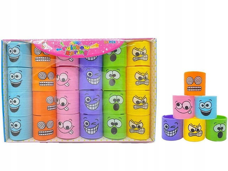 

Sprężyna Tęczowa Magiczna Emotki zestaw 24 szt 20S