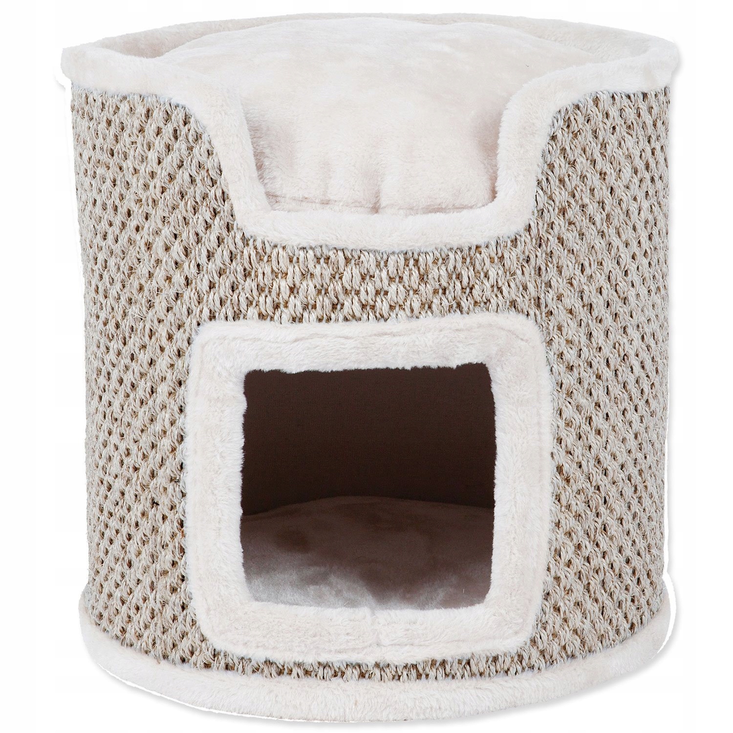 Odpočívadlo Trixie Ria Cat Tower světle šedé-přírodní 37cm