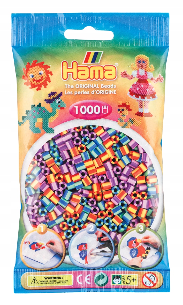 

Hama 207-92 Dodatkowe koraliki midi 1000 prążkow