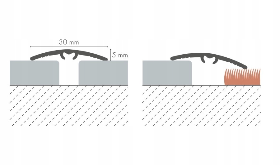 Profil progowy LW30 Cezar 186cm listwa dylatacyjna ALUMINIUm 30mm DĄB BIAŁY EAN (GTIN) 5904584836626