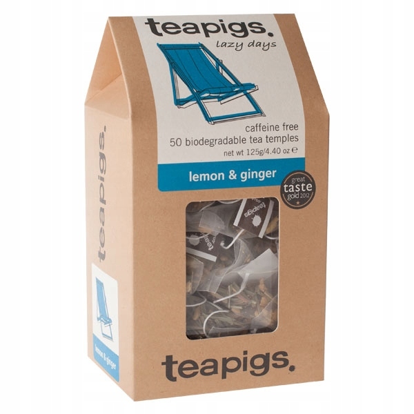 Teapigs Lemon & Ginger herbata 50 piramidek