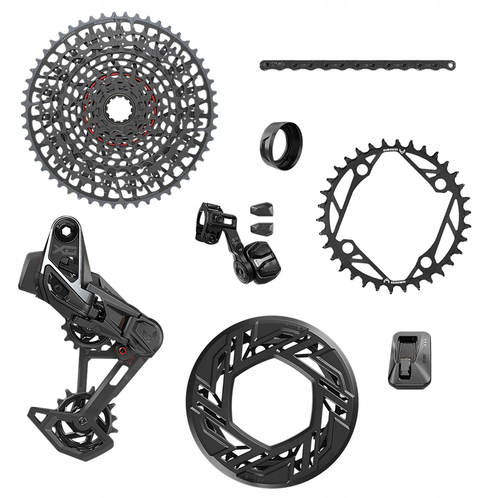 Sram Skupina řazení Sada X0 T- typ Eagle Axs 104bcd 104bcd, 36z, xs- 12