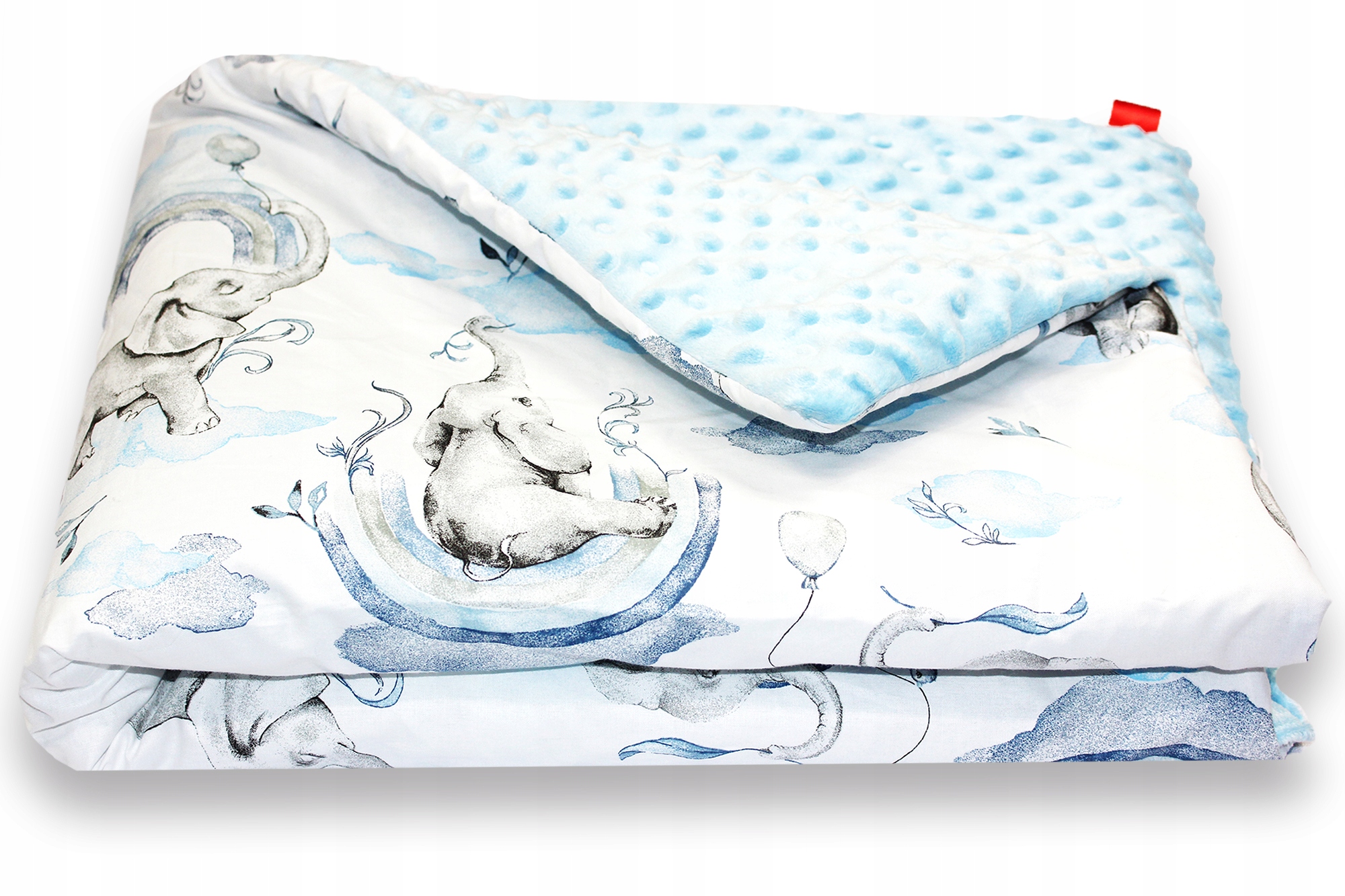 KOCYK DLA NIEMOWLĄT DZIECIĘCY 80x100 MINKY BAWEŁNA