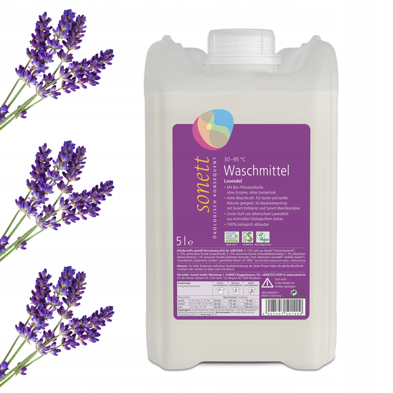 Ekologiczny Płyn Do Prania Lawendowy Eko Sonett 5l