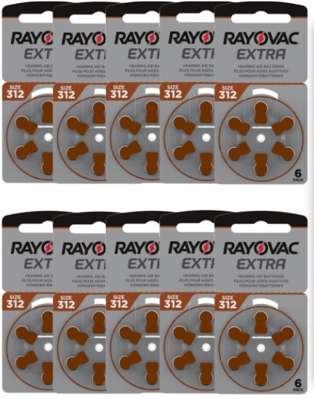 Baterie RAYOVAC słuchowe 10 13 312 675 60 szt W-wa