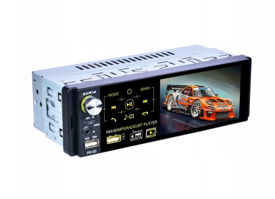 Radio samochodowe 1 Din z ekranem dotykowym 4,1", Rds, Fm/am Usb i