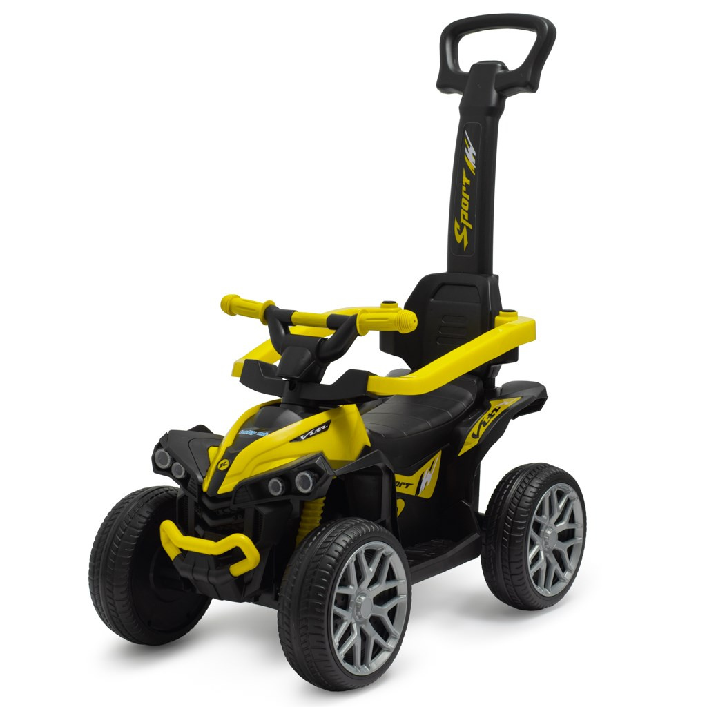 Jeździk z rączką quad Baby Mix Prime Eva żółty 56316 12m+