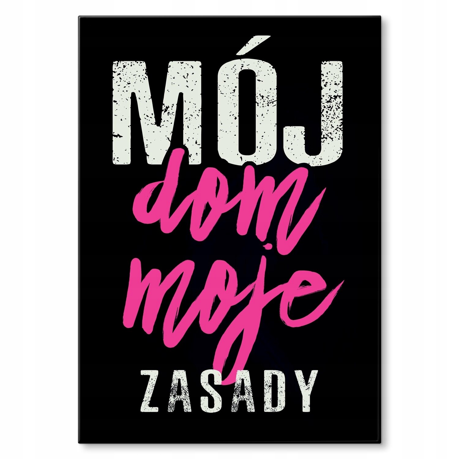 Kovový plakát Můj dům Moje království Šidítko Plech 30 x 42 cm Dárek