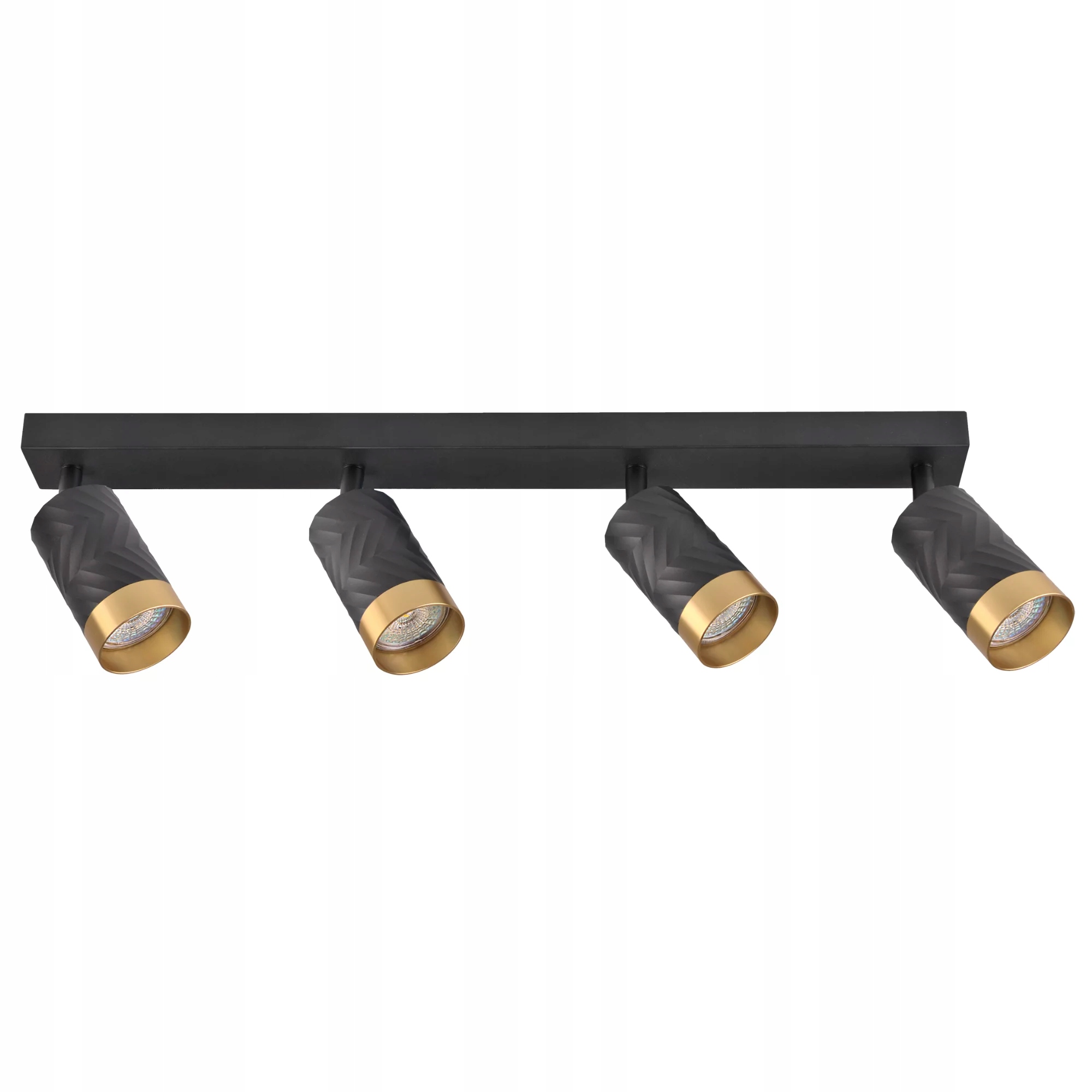 Arras lampa sufitowa spot 4xGU10 czarna/złota