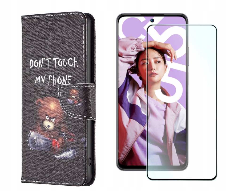 

Etui do Realme C55 Fancy Pokrowiec misiek +szkło