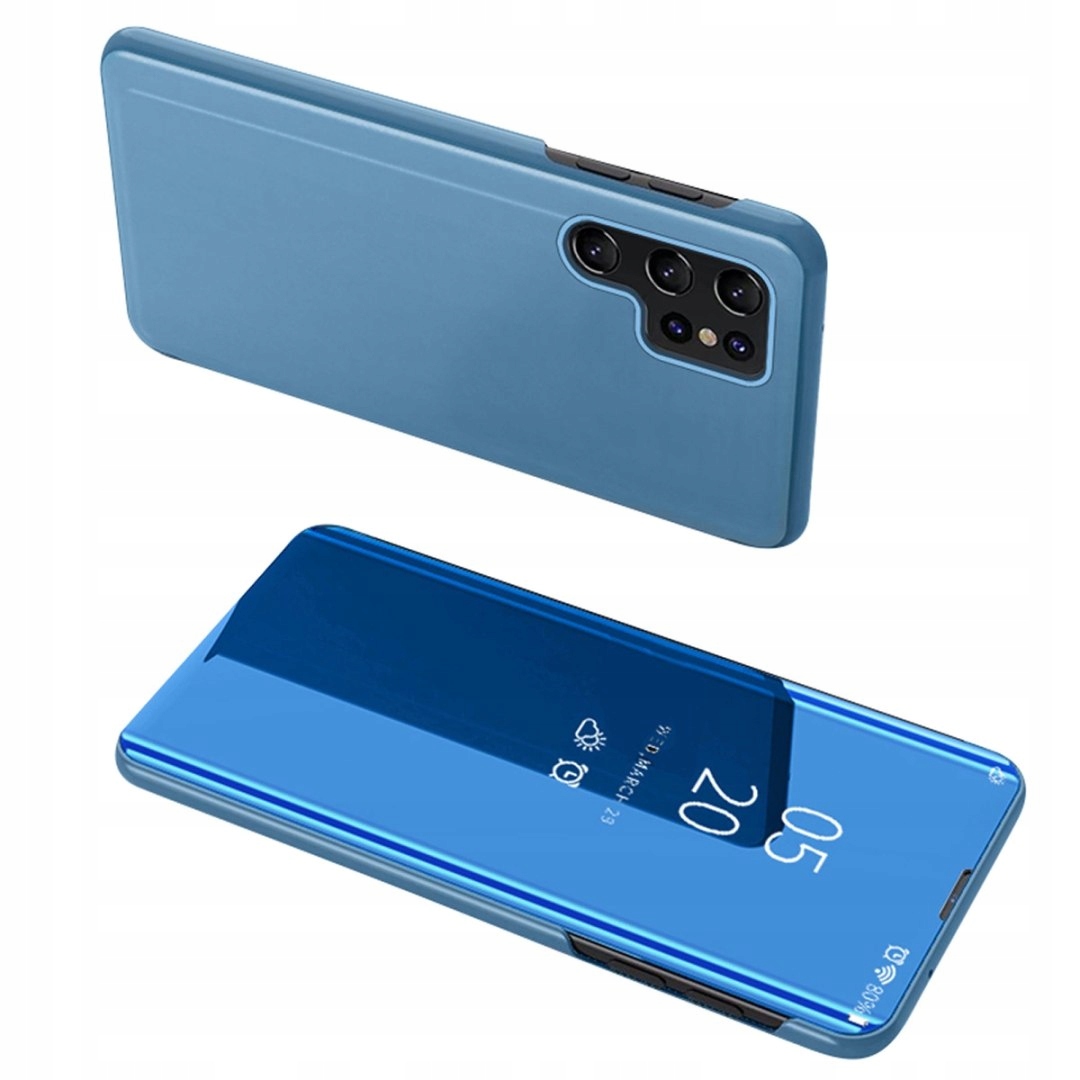 Etui Clear View Case do do Samsung S24 Ultra z klapką niebieskie
