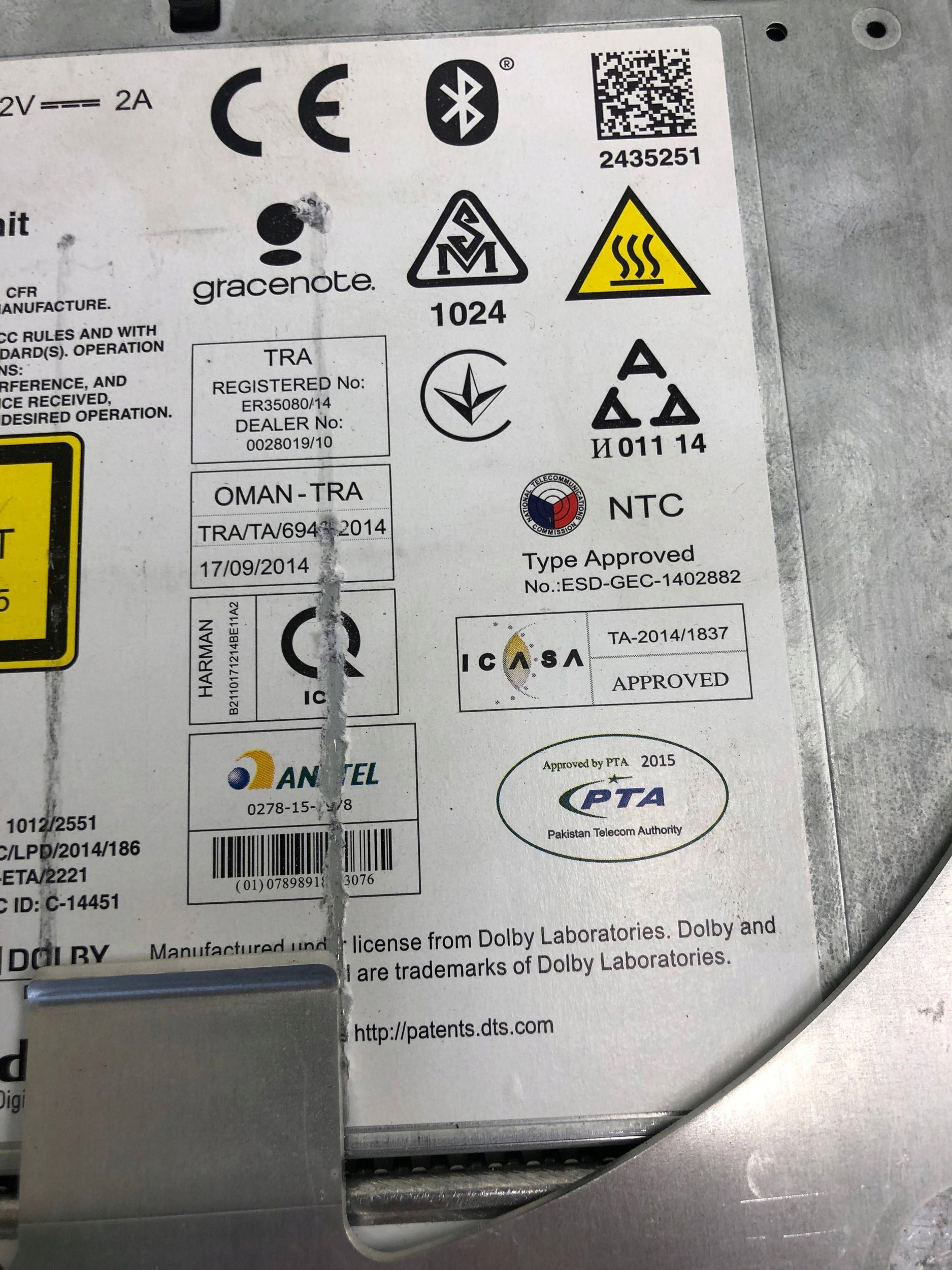 player navigation changer AUDI R8 4S 4S0035021K