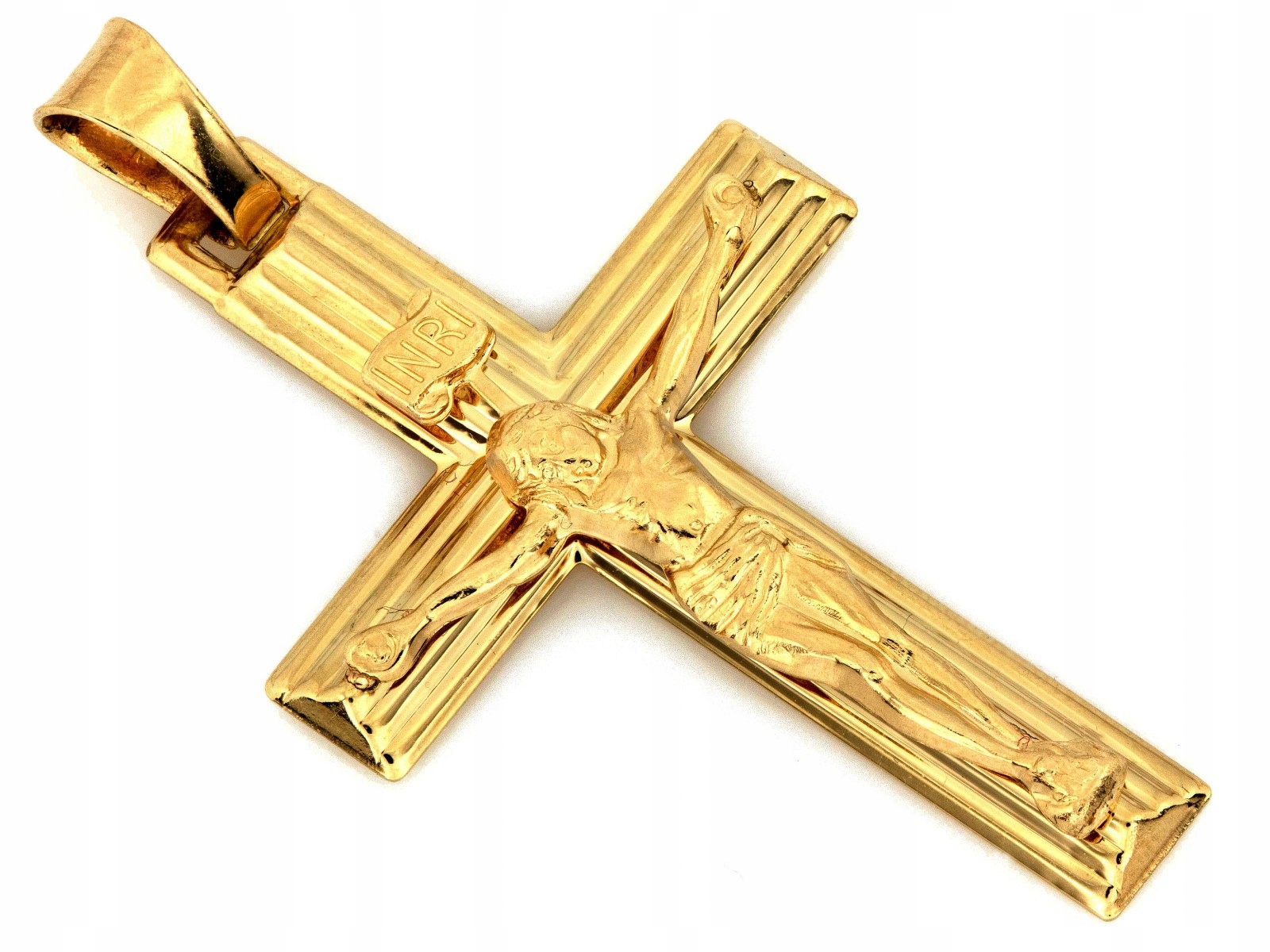 Zlatý přívěsek Křížek s Ježíškem 585 14k 2.02g pro každého bez kamenů