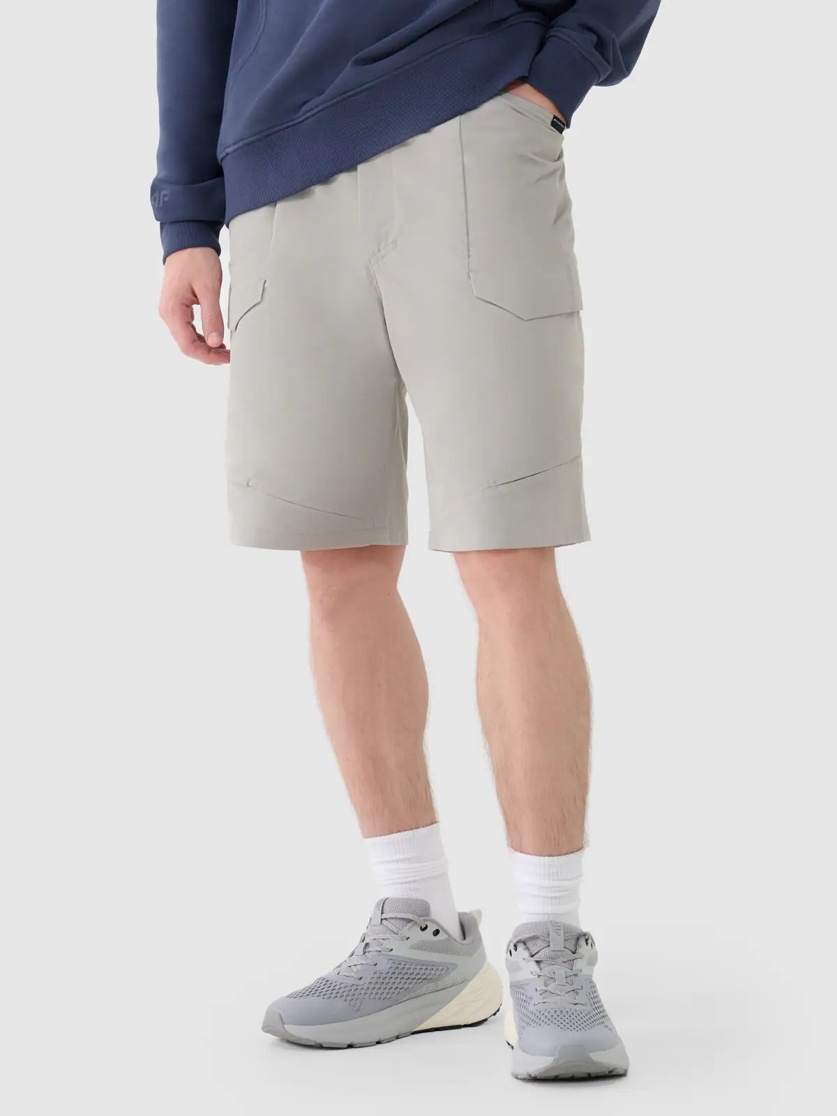 Krátké Kraťasy 4F Casual Elastické s kapsami Šedé L
