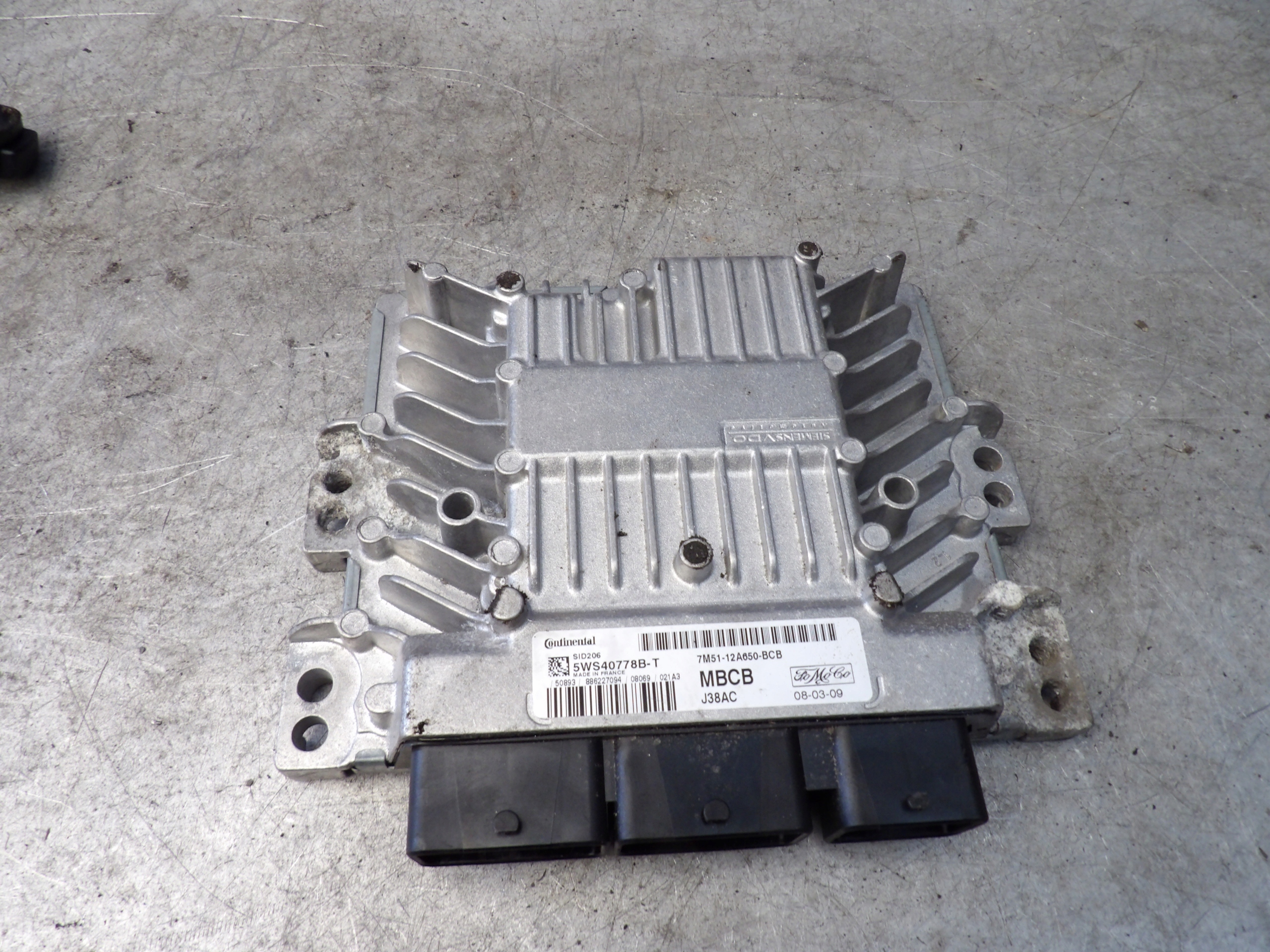 Ford Focus MK2 Computer 5WS40778B-T 7M51-12A650-BCB MBCB J38AC