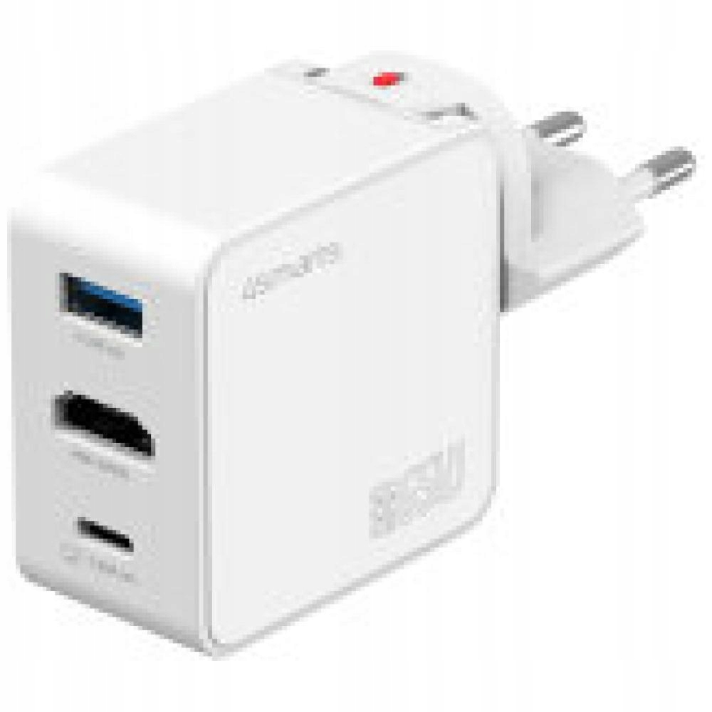 Ładowarka podróżna 4smarts Flex adapter Hub 65W GaN Usb-c/usb-a/hdmi biały