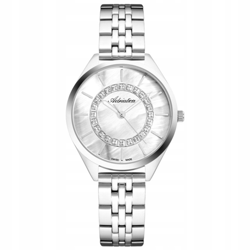 Dámské hodinky Adriatica A3817.511FQ Zirkony stříbrné