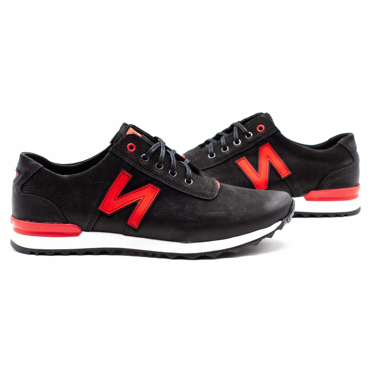 

Buty Męskie Sport Skóra Polskie 301J Czarny 40