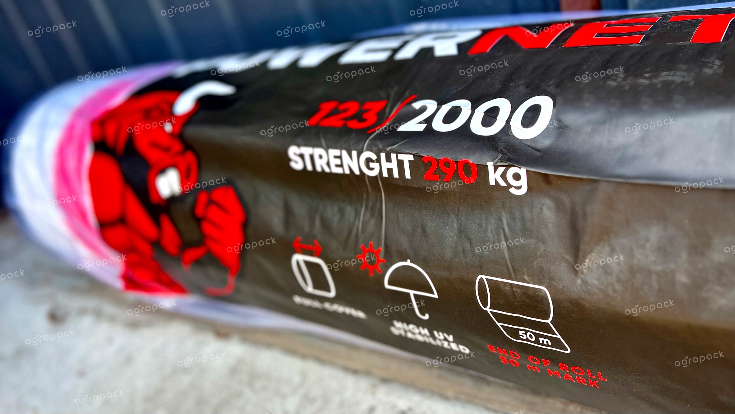 Siatka ROLNICZA do BEL POWER NET do słomy siana 125x2000 - już sprawdzona! Marka Zeus