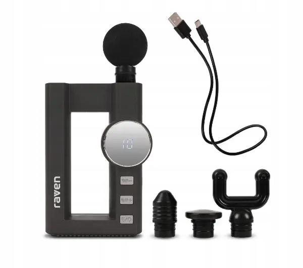 Masażer do ciała Raven EMA004 25W Akumulatorowy Czarny 4 Głowice masujące