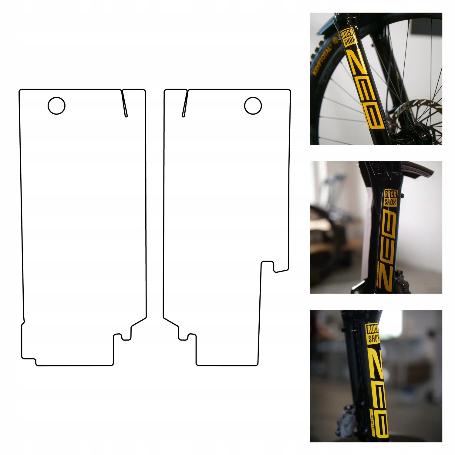 Folia ochronna połysk-Amortyzator RockShox Zeb Select 29-samoregenerująca
