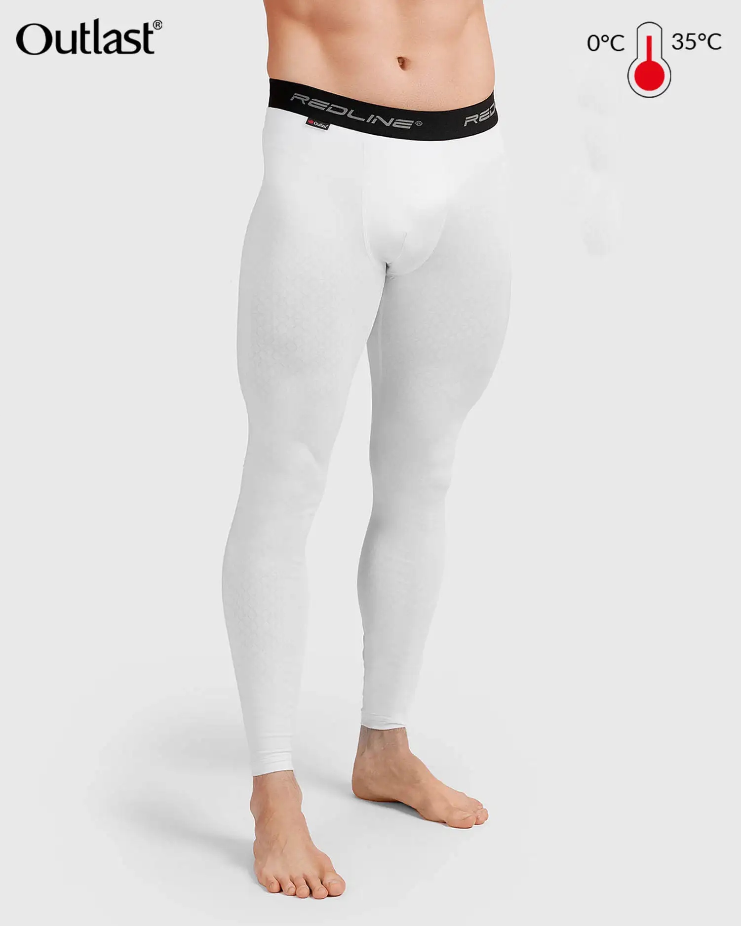 Pánske nohavice Outlast Mars Termické spodky Termoaktívne spodné prádlo Biele