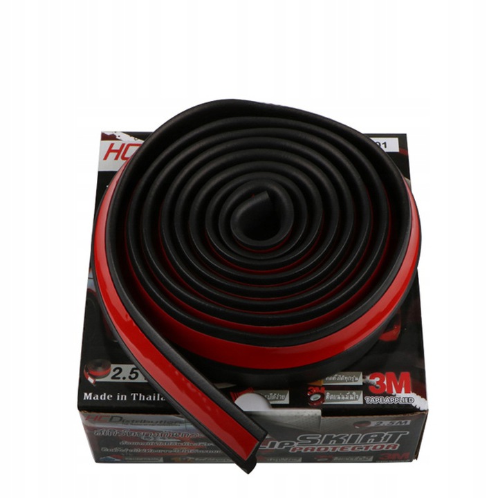 Dokładka zderzaka uniwersalna lip 2,5m taśma 3M Strona zabudowy przód