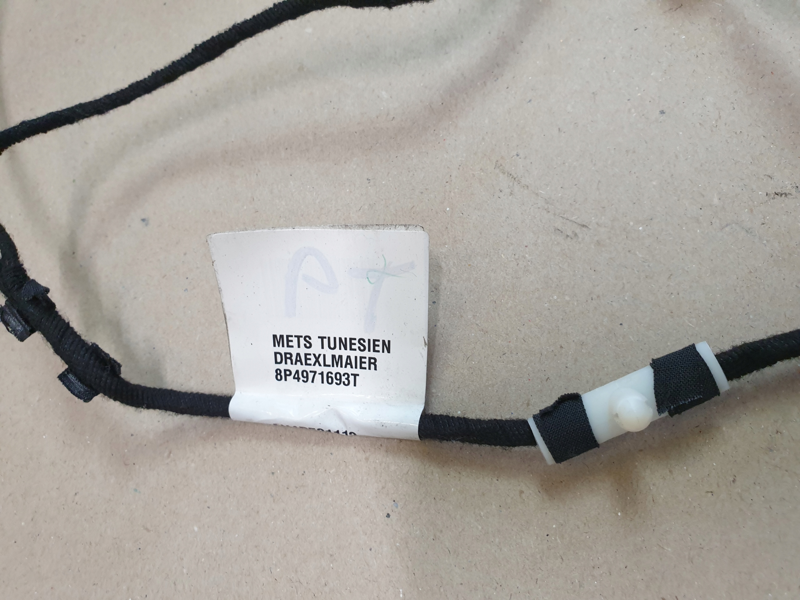 bundle wiring door right rear part AUDI A3 8P OE EU