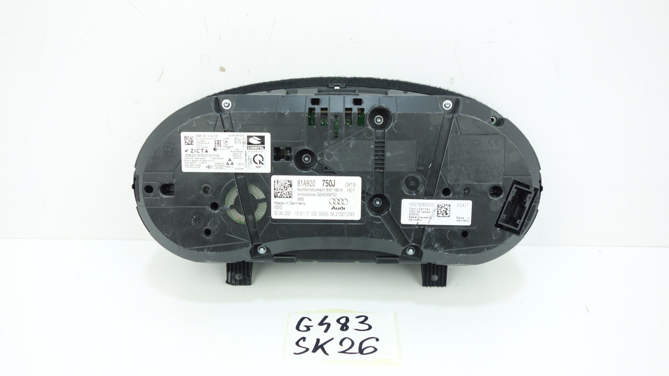 AUDI Q2 81A 2016- dials dials 81A920750J