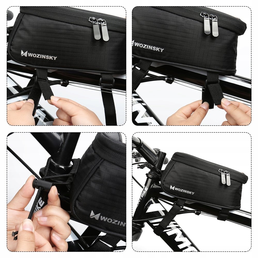 WOZINSKY TORBA ROWEROWA NA TELEFON RAMĘ SAKWA 2BK Pojemność 1.5 l