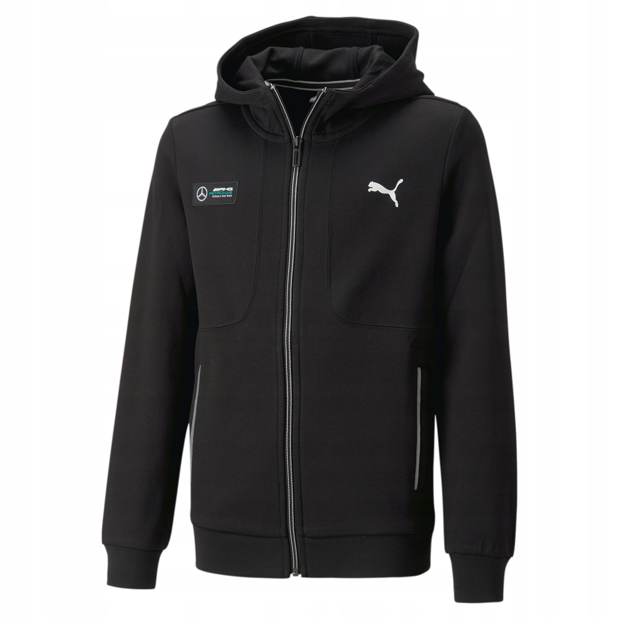 Bluza Dziecięca Puma Mercedes MAPF1 Z Kapturem Rozpinana 538489 01 r. 140
