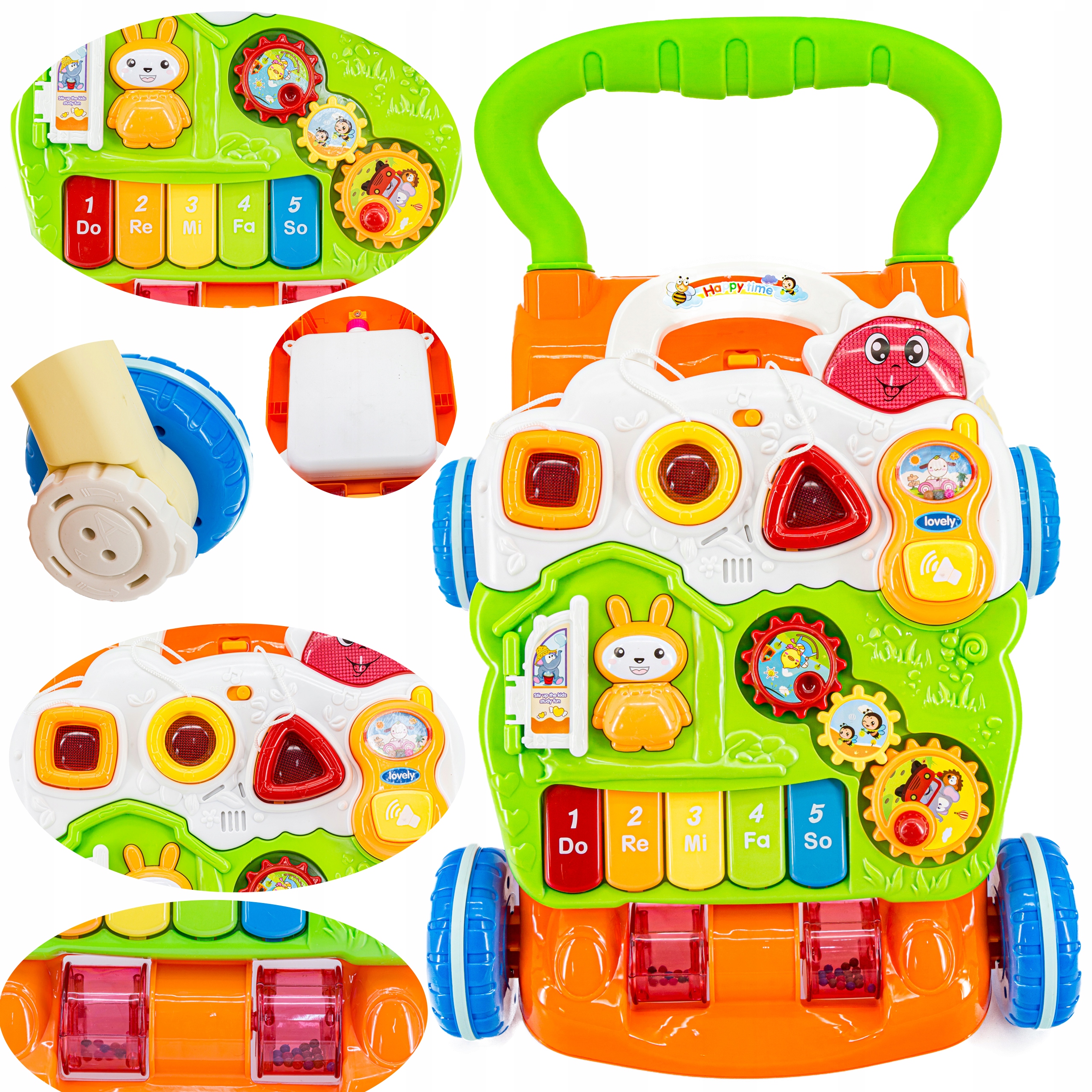 

Wielofunkcyjny Interaktywny Jeździk Pchacz Grający