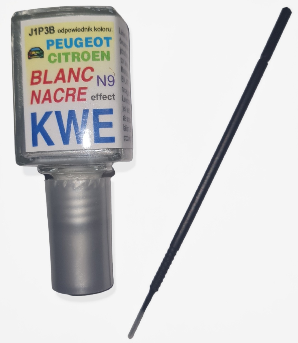 Zaprawka do rys 10ml CITROEN PEUGEOT KWE N9 BLANC WHITE NACRE